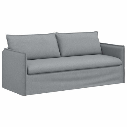 Sofa Sæt 2 pcs Lysegrå 196 x 82 x 85 cm Stof