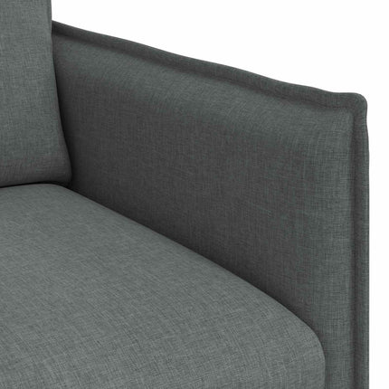 Sofa Sæt 2 pcs Mørkegrå 196 x 82 x 85 cm Stof