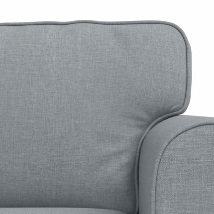 Sofa Sæt 2 pcs Lysegrå 245 x 82 x 80 cm Stof