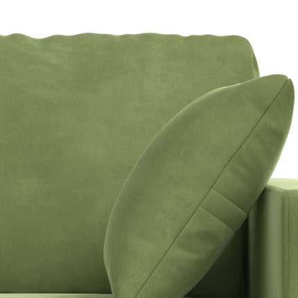 Sofa Sæt 2 pcs Lys grøn 228 x 78 x 80 cm Fløjl