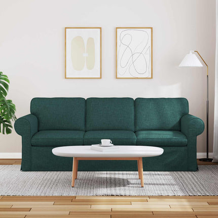 Sofa Mørkegrøn 215 x 82 x 80 cm Stof
