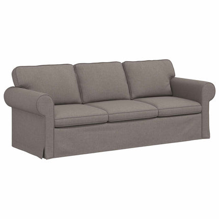Sofa Gråbrun 215 x 82 x 80 cm Stof