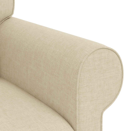 Sofa Creme 215 x 82 x 80 cm Stof