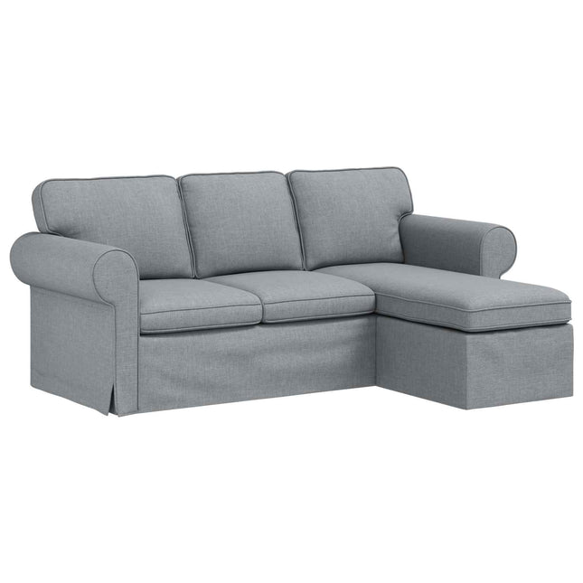 Sofa Lysegrå 195 x 138 x 80 cm Stof