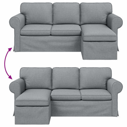 Sofa Lysegrå 195 x 138 x 80 cm Stof