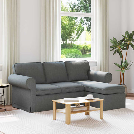 Sofa Mørkegrå 195 x 138 x 80 cm Stof