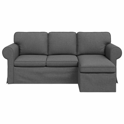 Sofa Mørkegrå 195 x 138 x 80 cm Stof