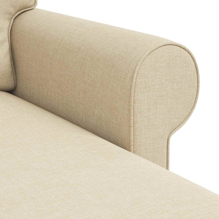 Sofa Creme 195 x 138 x 80 cm Stof
