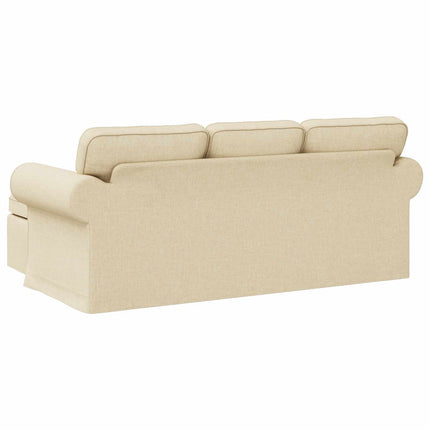 Sofa Creme 195 x 138 x 80 cm Stof