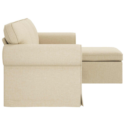 Sofa Creme 195 x 138 x 80 cm Stof