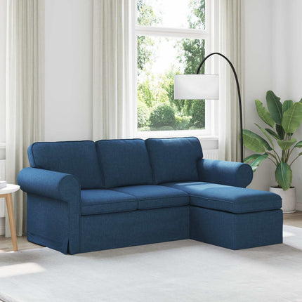 Sofa Blå 195 x 138 x 80 cm Stof