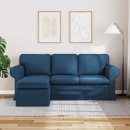 Sofa Blå 195 x 138 x 80 cm Stof