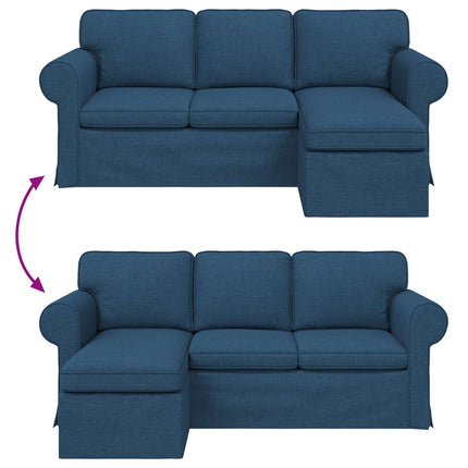 Sofa Blå 195 x 138 x 80 cm Stof