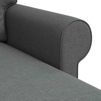 Sofa Mørkegrå 215 x 138 x 80 cm Stof