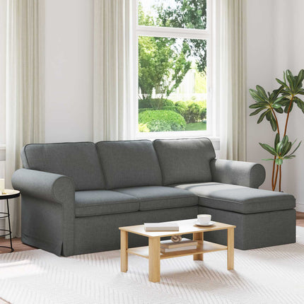 Sofa Mørkegrå 215 x 138 x 80 cm Stof