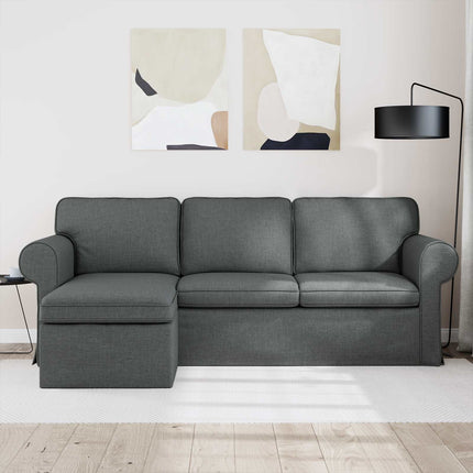 Sofa Mørkegrå 215 x 138 x 80 cm Stof