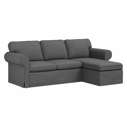 Sofa Mørkegrå 215 x 138 x 80 cm Stof