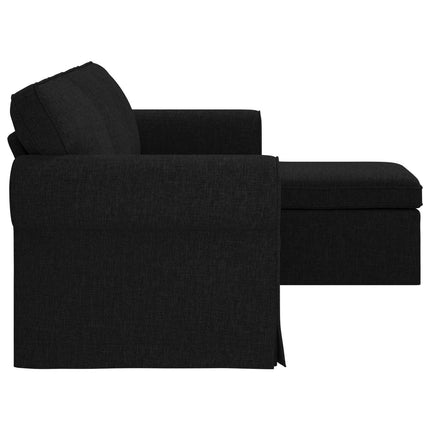 Sofa Sort 215 x 138 x 80 cm Stof