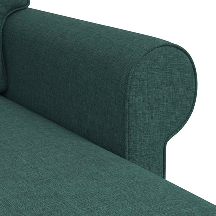 Sofa Mørkegrøn 215 x 138 x 80 cm Stof