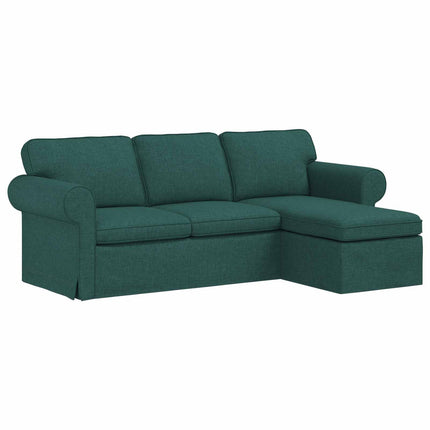 Sofa Mørkegrøn 215 x 138 x 80 cm Stof