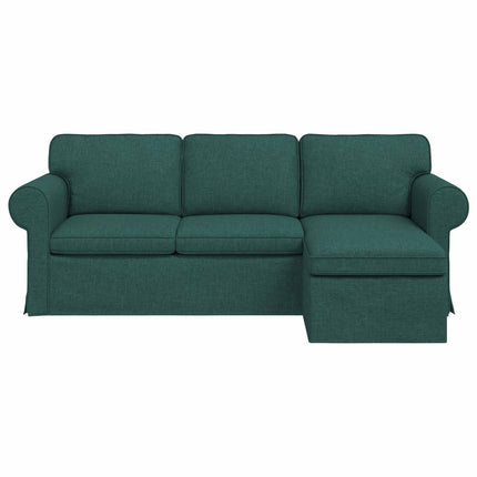 Sofa Mørkegrøn 215 x 138 x 80 cm Stof
