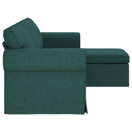 Sofa Mørkegrøn 215 x 138 x 80 cm Stof