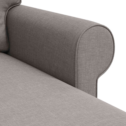 Sofa Gråbrun 215 x 138 x 80 cm Stof
