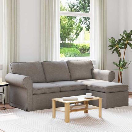 Sofa Gråbrun 215 x 138 x 80 cm Stof