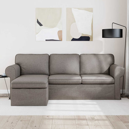 Sofa Gråbrun 215 x 138 x 80 cm Stof
