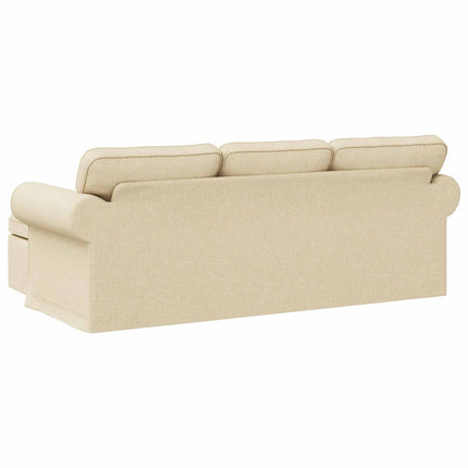 Sofa Creme 215 x 138 x 80 cm Stof