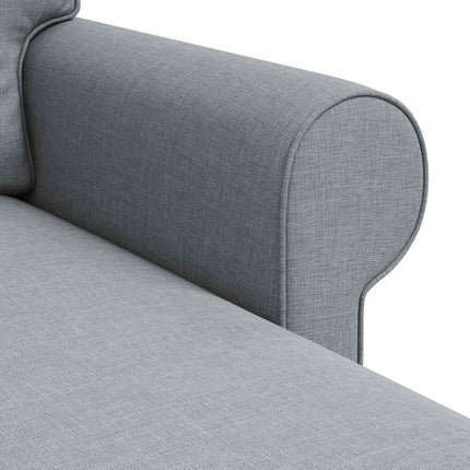 Sofa Lysegrå 245 x 138 x 80 cm Stof