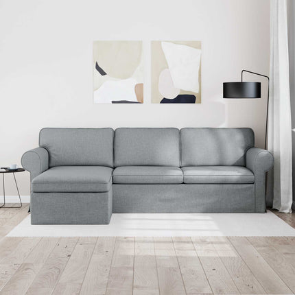 Sofa Lysegrå 245 x 138 x 80 cm Stof