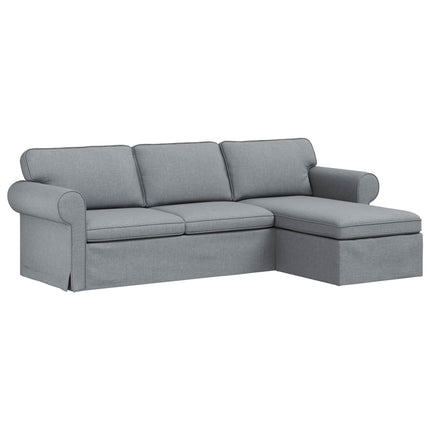 Sofa Lysegrå 245 x 138 x 80 cm Stof
