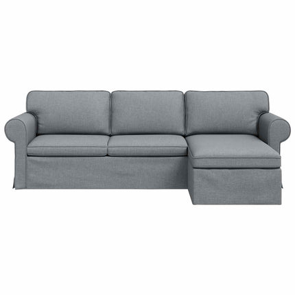 Sofa Lysegrå 245 x 138 x 80 cm Stof