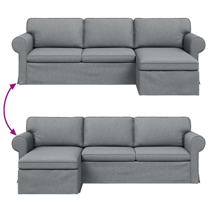 Sofa Lysegrå 245 x 138 x 80 cm Stof
