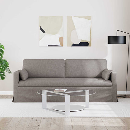 Sofa Gråbrun 198 x 78 x 80 cm Stof