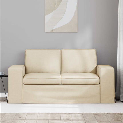 Sofa Creme 162 x 80 x 82 cm Stof