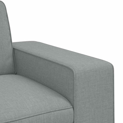 Sofa Lysegrå 222 x 80 x 82 cm Stof