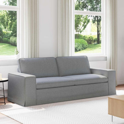 Sofa Lysegrå 222 x 80 x 82 cm Stof