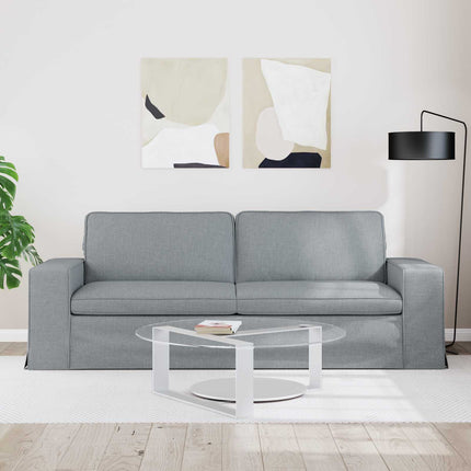 Sofa Lysegrå 222 x 80 x 82 cm Stof