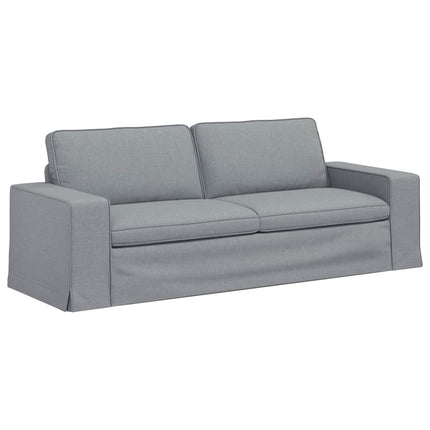 Sofa Lysegrå 222 x 80 x 82 cm Stof