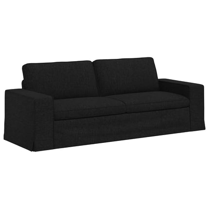 Sofa Sort 222 x 80 x 82 cm Stof