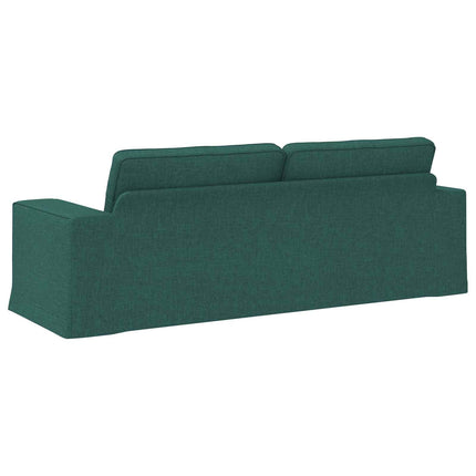 Sofa Mørkegrøn 222 x 80 x 82 cm Stof