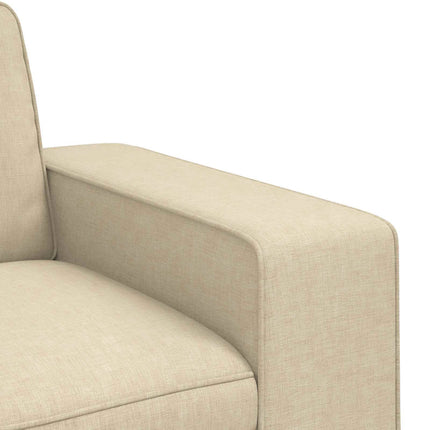 Sofa Creme 222 x 80 x 82 cm Stof