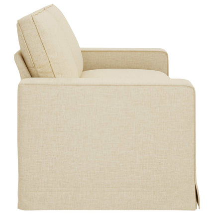 Sofa Creme 222 x 80 x 82 cm Stof