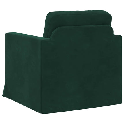 Sofa Mørkegrøn 78 x 78 x 80 cm Fløjl