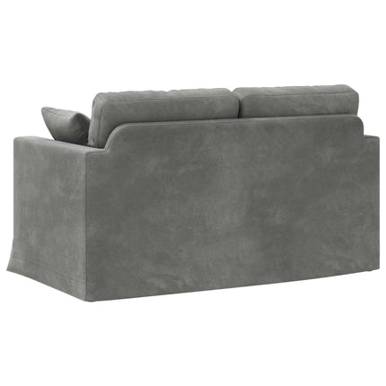 Sofa Mørkegrå 138 x 78 x 80 cm Fløjl