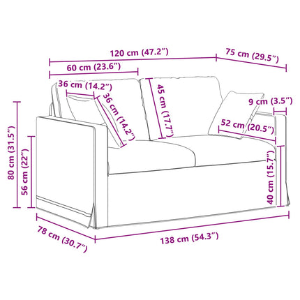 Sofa Mørkegrå 138 x 78 x 80 cm Fløjl