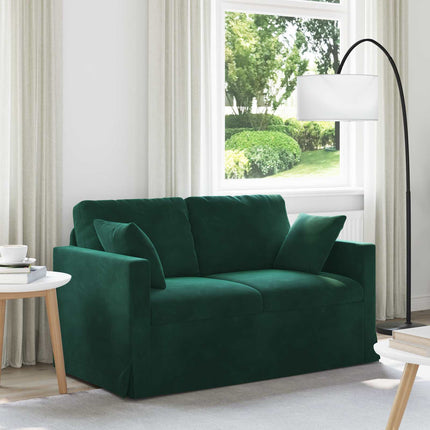Sofa Mørkegrøn 138 x 78 x 80 cm Fløjl
