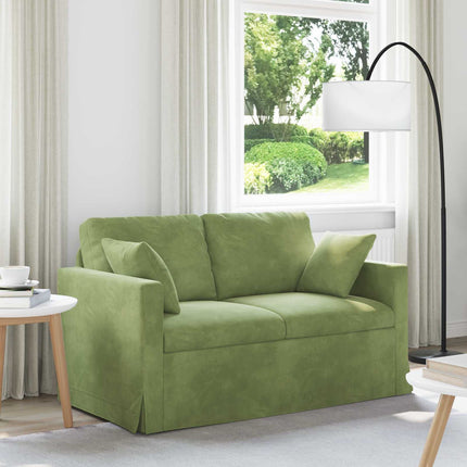 Sofa Lys grøn 138 x 78 x 80 cm Fløjl